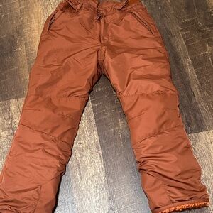 Burnt Orange Snow Pants